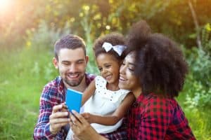 Family at park