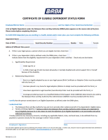 Certificate of Dependent